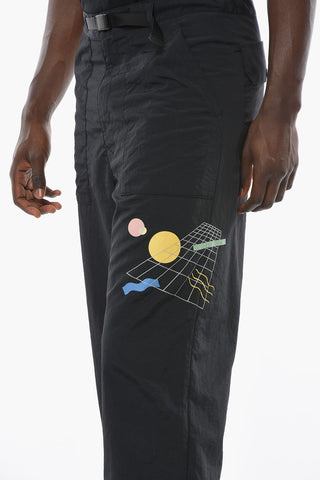 COOLMAX Joggers in Nylon con Coulisse alla Caviglia