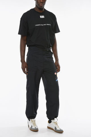 COOLMAX Joggers in Nylon con Coulisse alla Caviglia
