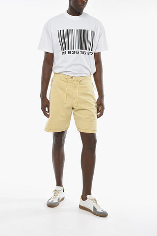 SHADOW PROJECT Drawstringed Shorts with Back Openwork Pocket