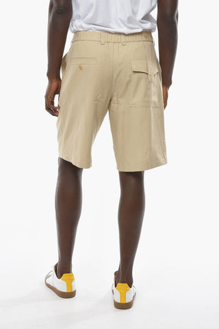 LE SPLASH Single-pleated GELATI Shorts with Belt Loops