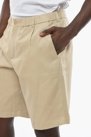 LE SPLASH Single-pleated GELATI Shorts with Belt Loops