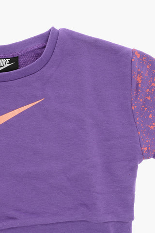 Rundhalssweatshirt mit aufgedrucktem Logo