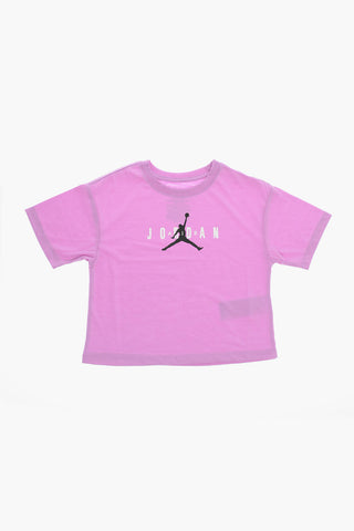 AIR JORDAN Logo Printed Solid Color Crew-neck T-Shirt