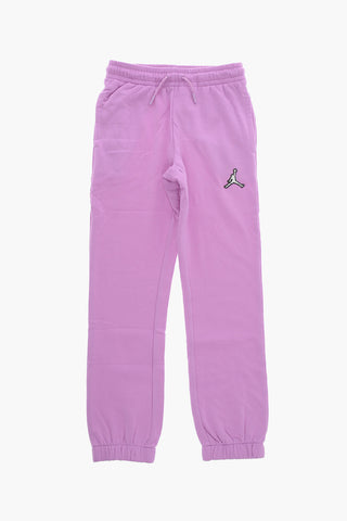 AIR JORDAN Solid Color Fleeced Cotton Joggers
