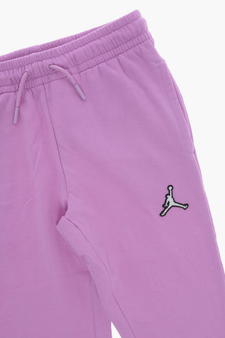 AIR JORDAN Solid Color Fleeced Cotton Joggers
