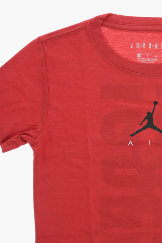 AIR JORDAN T-shirt Girocollo con Stampa Frontale