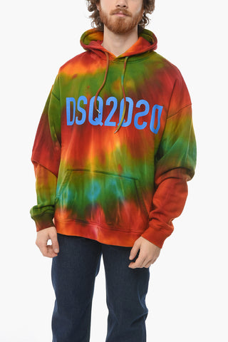 Tie Dye Printed REVRS DSQ2 Hoodie