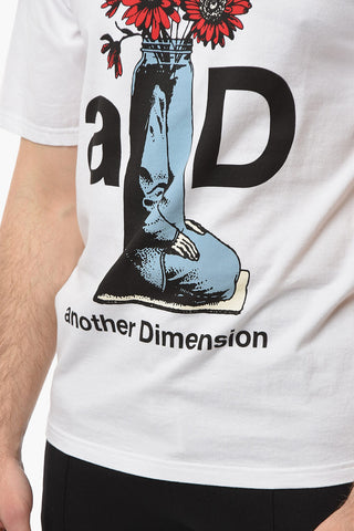 Crew-neck T-shirt wiht Maxi Multicolored Print
