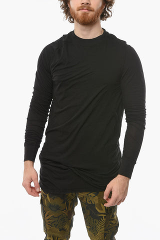 DRKSHDW T-shirt HUSTLER with Layered Long Sleeves 