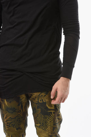 DRKSHDW T-shirt HUSTLER with Layered Long Sleeves 