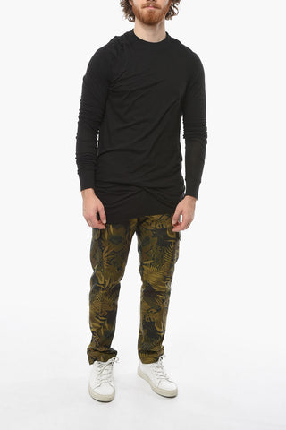DRKSHDW T-shirt HUSTLER with Layered Long Sleeves 