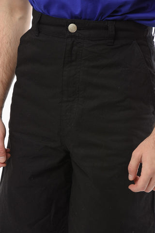 Cotton Worker Fit Shorts with Belt Loops