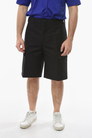 Shorts Cargo in Cotone con Martingala Posteriore