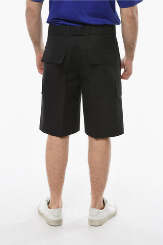 Shorts Cargo in Cotone con Martingala Posteriore