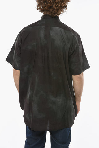 SHIRT Tie Dye Cotton Shirt with Breast-pocket