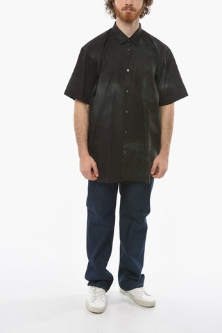 SHIRT Tie Dye Cotton Shirt with Breast-pocket