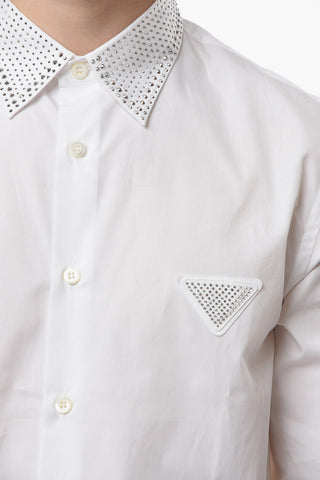 Popeline Cotton PARTY PROJECT Shirt with Crystals