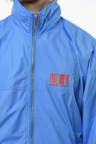 Windbreaker wit Logo Barcode