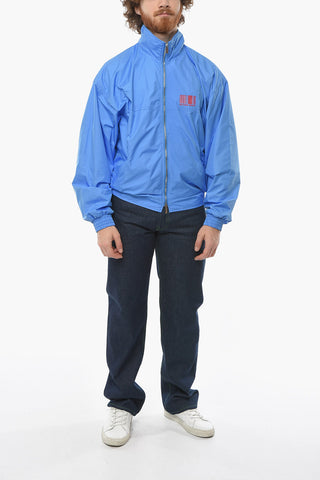 Windbreaker wit Logo Barcode