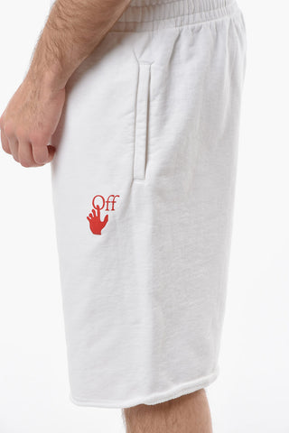 Drawstringes STARRED ARROW Shorts with Contrasting Logo Print