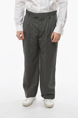 Pantaloni Ampi a Righe Balanced
