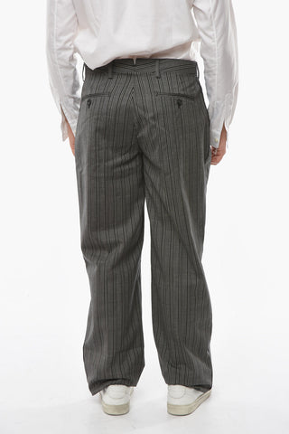Pantaloni Ampi a Righe Balanced