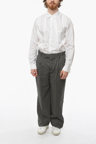 Pantaloni Ampi a Righe Balanced