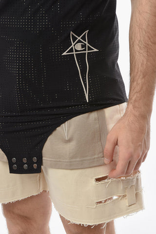 RICK OWENS X CHAMPION Perforated Fabric BASKETBALL Tank Bodysuit