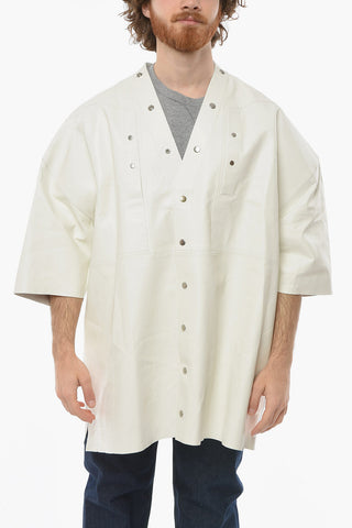 FOGACHINE Camicia MAGNUM in Pelle con Bottoni Automatici