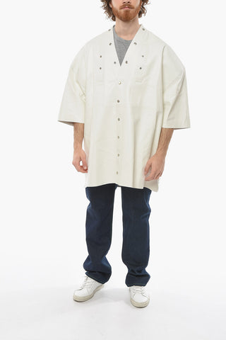 FOGACHINE Camicia MAGNUM in Pelle con Bottoni Automatici