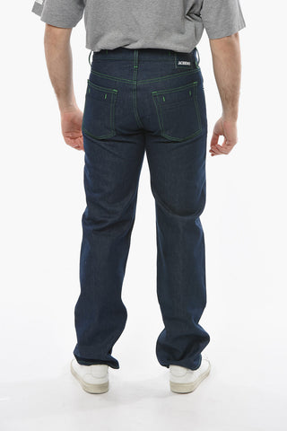 LE SPLASH Dark Wash FRESA Denims with Visible Stitchings