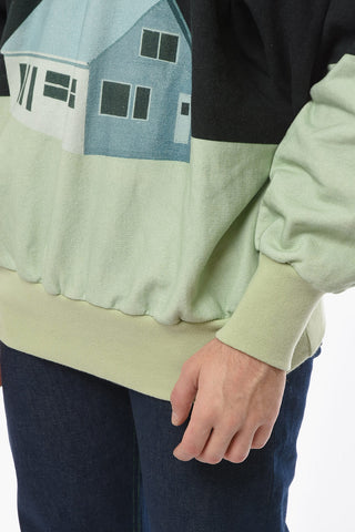 Jersey Cotton Hoodie Sweatshirt with Graphic Print