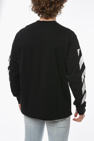 PERMAMENT T-shirt HELVETICA SKATE con Logo Lettering a Contrasto