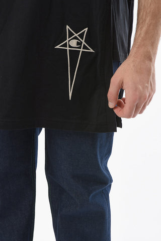 RICK OWENS X CHAMPION Double-layered TOGA T-Shirt