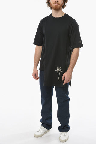 RICK OWENS X CHAMPION Double-layered TOGA T-Shirt