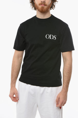 Crew-neck ODS T-shirt with Contrasting Lettering