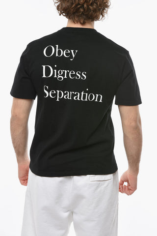 Crew-neck ODS T-shirt with Contrasting Lettering