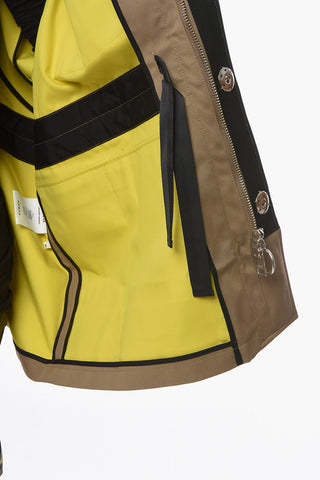 Cotton Blend Oversized Jacket with Utility Pockets