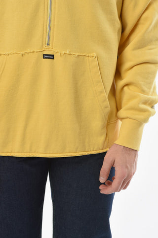 UNDERCOVERISM Felpa Hoodie Multitessuto con Fantasia a Quadri