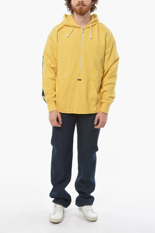 UNDERCOVERISM Felpa Hoodie Multitessuto con Fantasia a Quadri