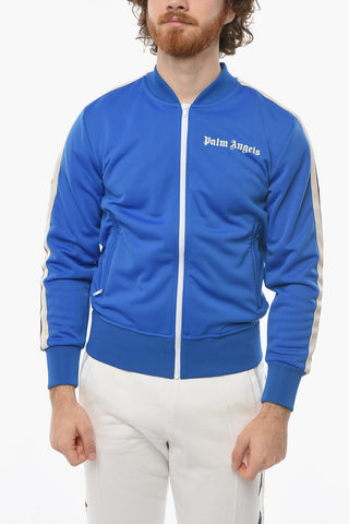 Bomber with Striped Detailing and Contrasting Logo Lettering