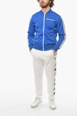 Bomber with Striped Detailing and Contrasting Logo Lettering