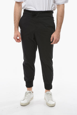Low Waist Cotton Blend 4-Pockets Slim Fit Pants