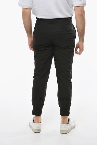 Low Waist Cotton Blend 4-Pockets Slim Fit Pants