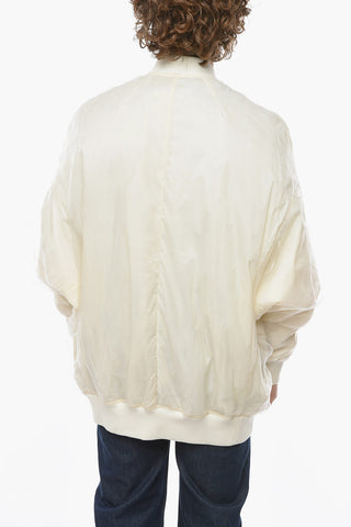 FOGACHINE Front Zipped PETER FLIGHT Organza Bomber Jacket