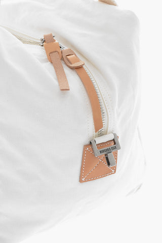 Leather Handle AVIATOR KIT BAG Canvas Handbag