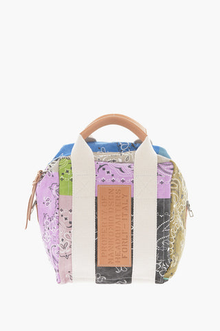 Paisley Patterned AVIATOR KIT BAG Canvas Handbag