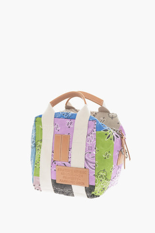 Paisley Patterned AVIATOR KIT BAG Canvas Handbag