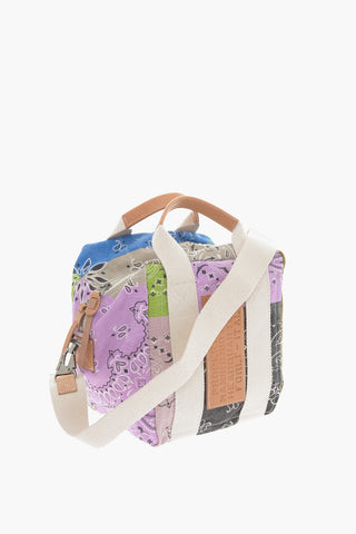 Paisley Patterned AVIATOR KIT BAG Canvas Handbag