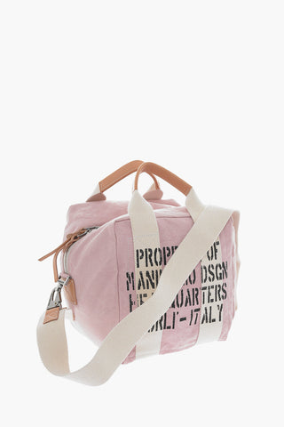 Leather Handle AVIATOR KIT BAG Canvas Handbag